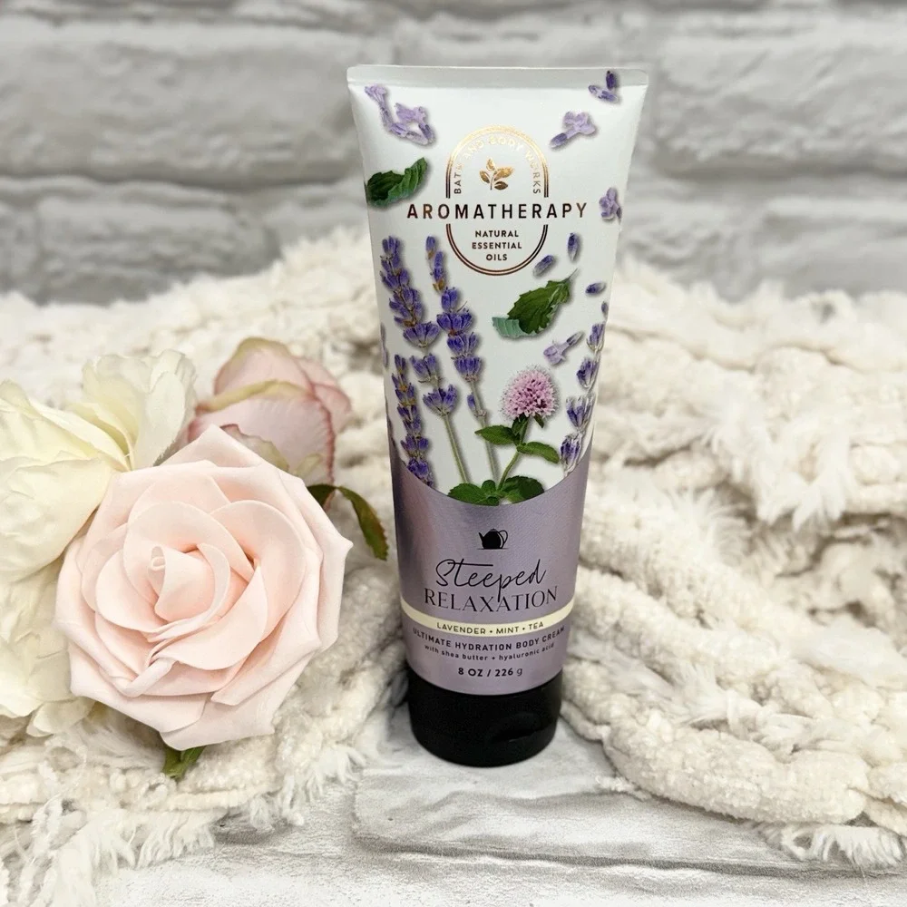 Bath & Body Works Aromatherapy Body Cream Steeped Relaxation Lavender Mint Tea